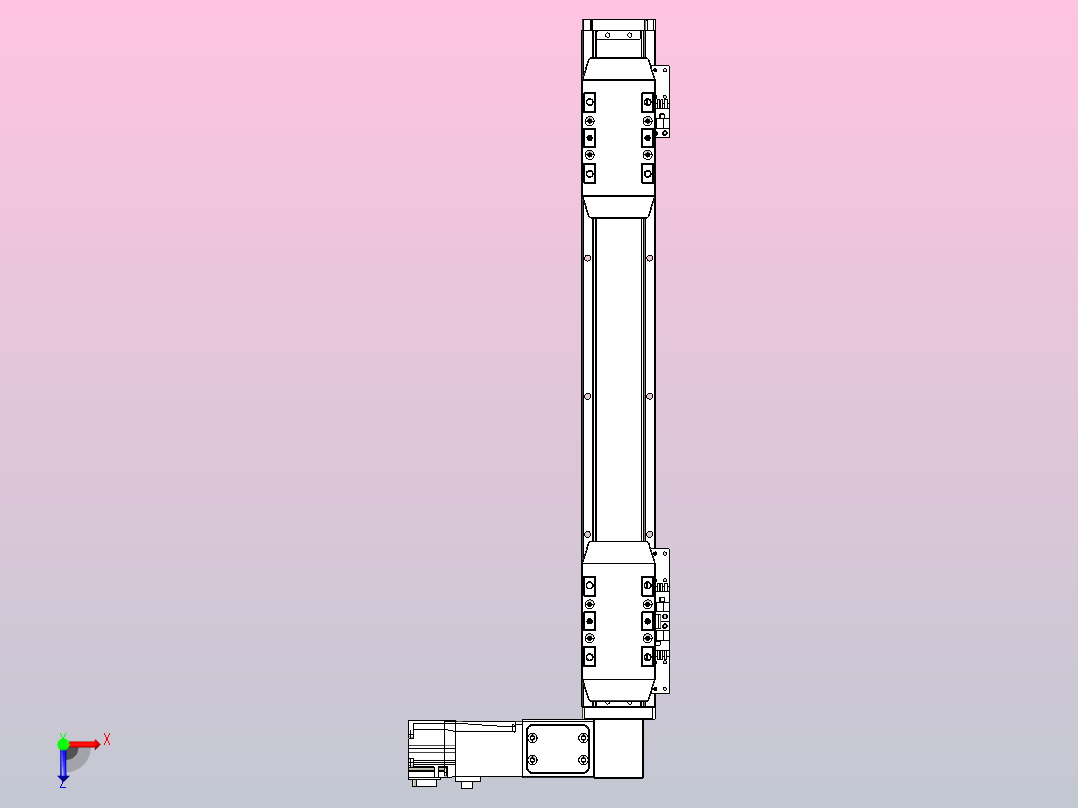 皮带直线轴双滑块型TPA-GCBS-50-P42-L100-DR-M10-N3俯视图