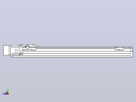 滚珠丝杠直线轴内置导轨TPA-GCR-80-1610C-L550-ML-M40-N3右视缩略图
