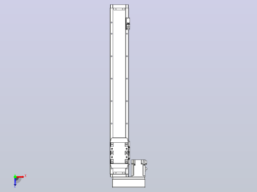 滚珠丝杠直线轴内置导轨TPA-GCR-80-1610C-L550-ML-M40-N3俯视缩略图
