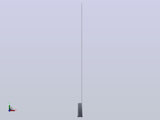 180度圆柱形扭转弹簧SCT180R-2-3-0.2前视缩略图