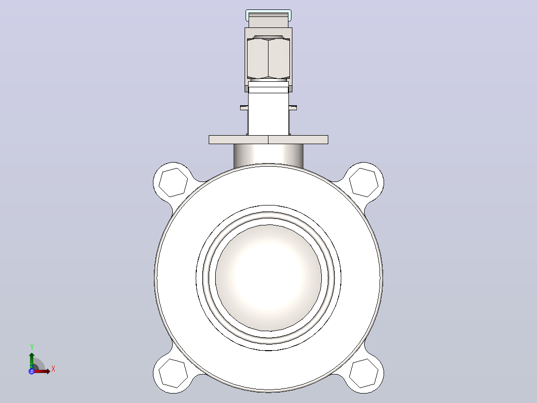 DQP-01手动卡式球阀[DQP-01-DN40]前视图
