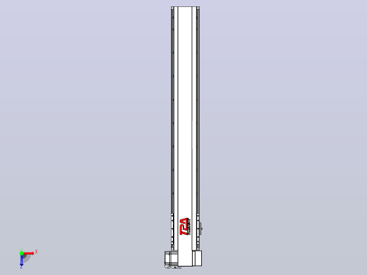 皮带直线轴半封闭可选导轨TPA-HNB-120D-110-L800-RP-C-P40-N3俯视缩略图