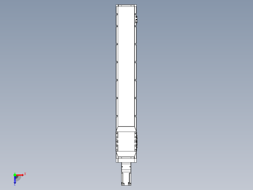 滚珠丝杠直线轴内置导轨TPA-GCR-170-2510C-L1000-M-M75-N3俯视缩略图