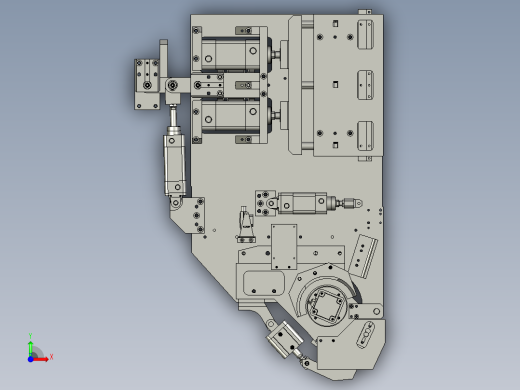 电机转子装配夹具前视缩略图
