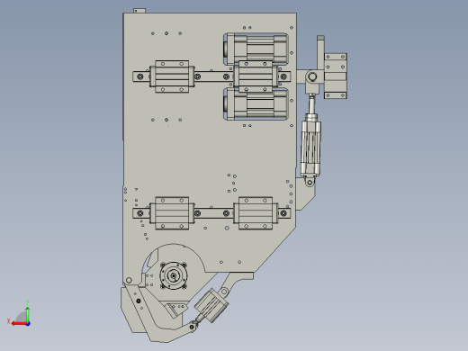 电机转子装配夹具后视缩略图