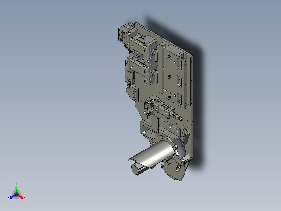 电机转子装配夹具正等轴测图