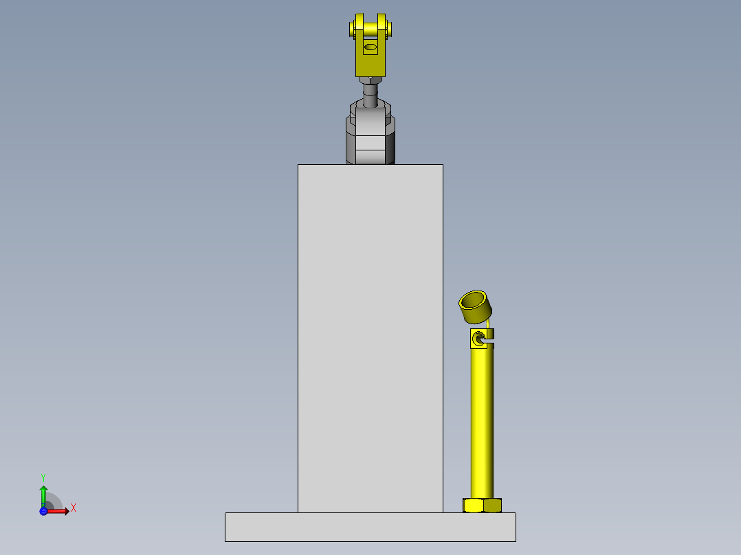 夹紧传送机构前视图