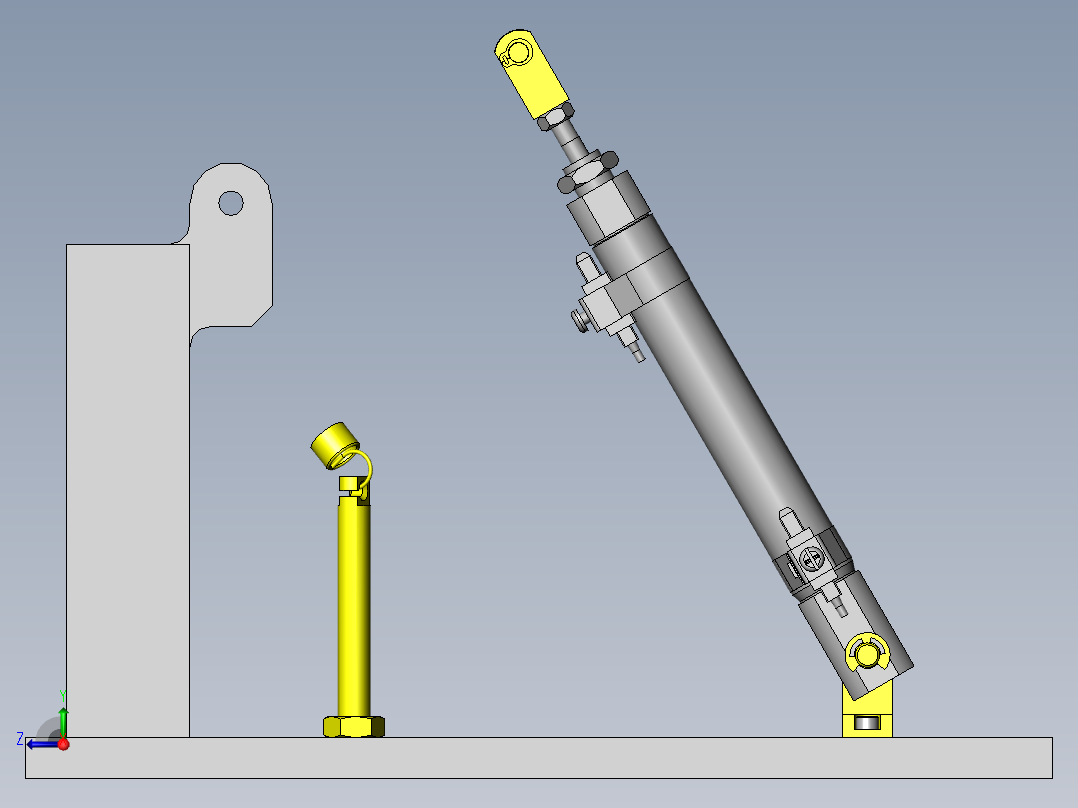 夹紧传送机构右视图