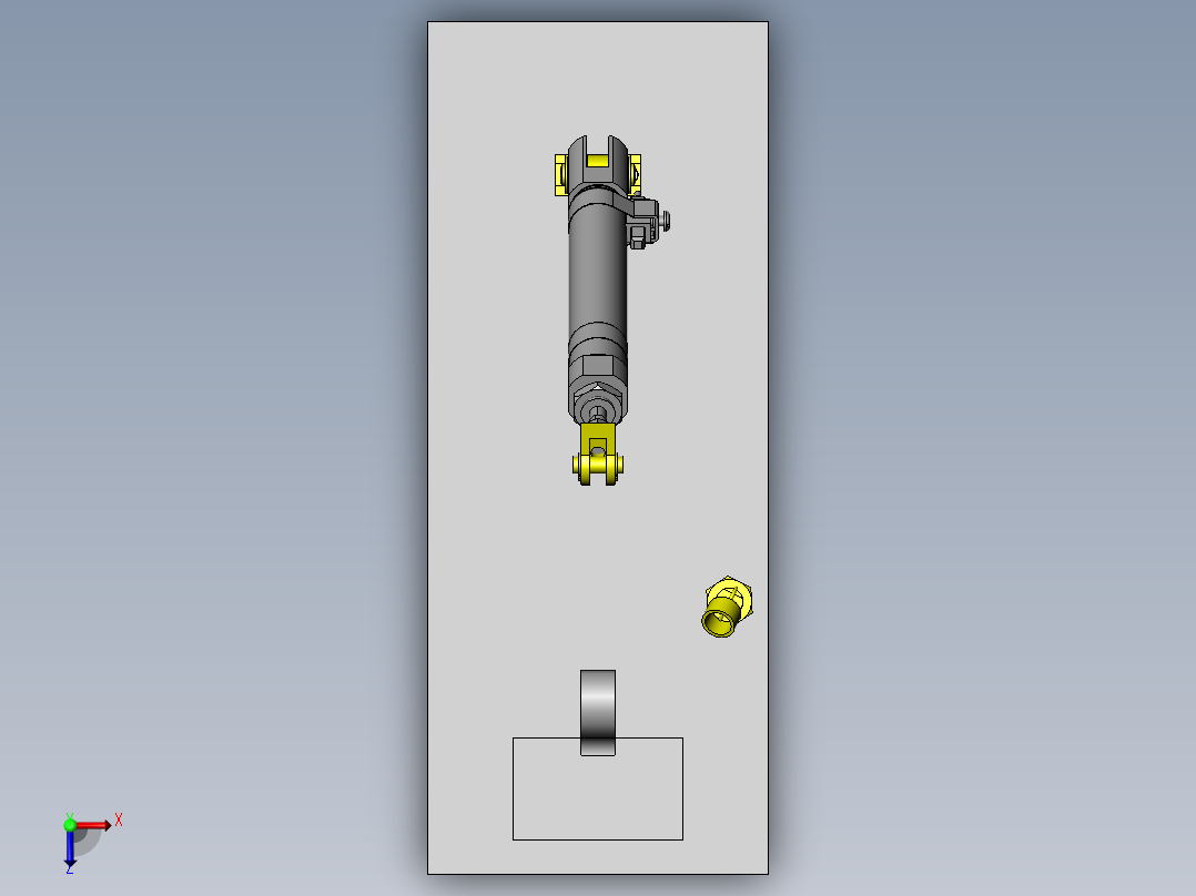 夹紧传送机构俯视图