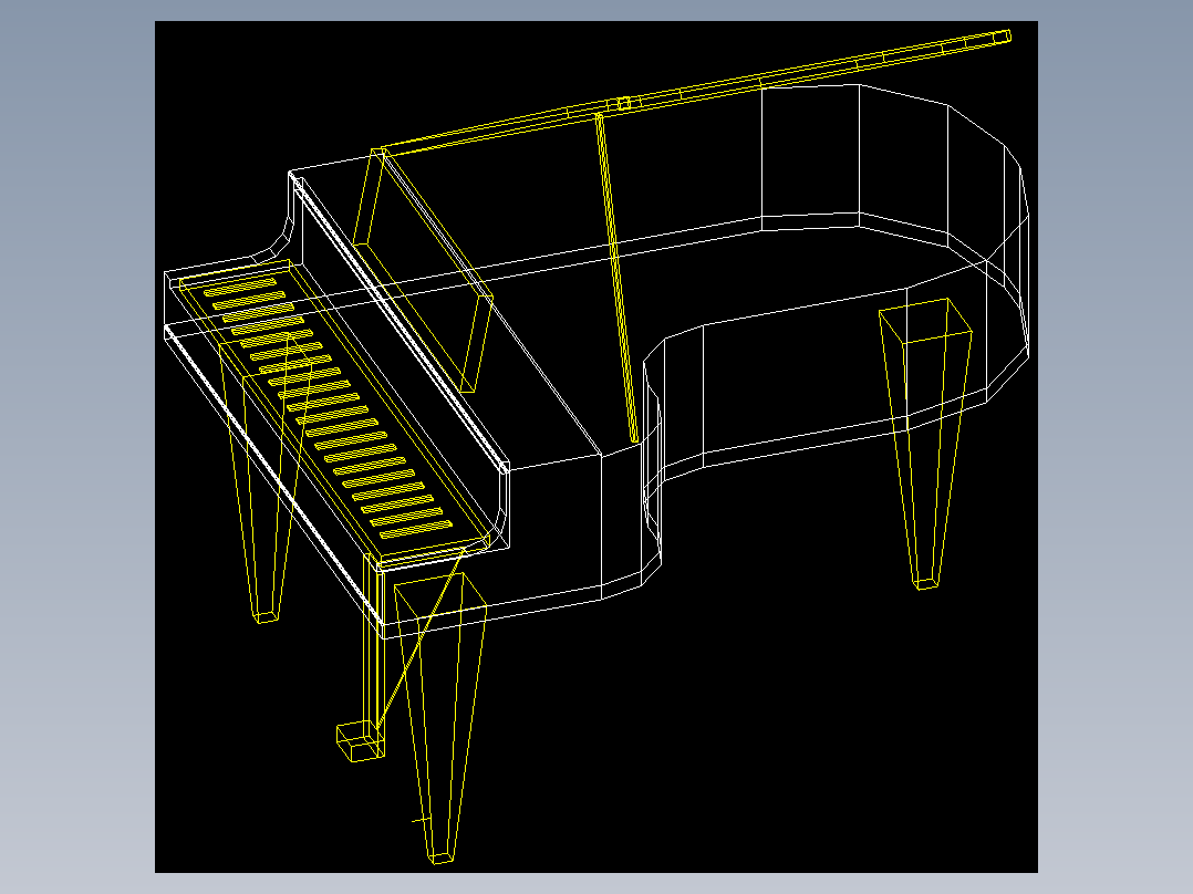 室内家具及植物的维模型十三-Q013