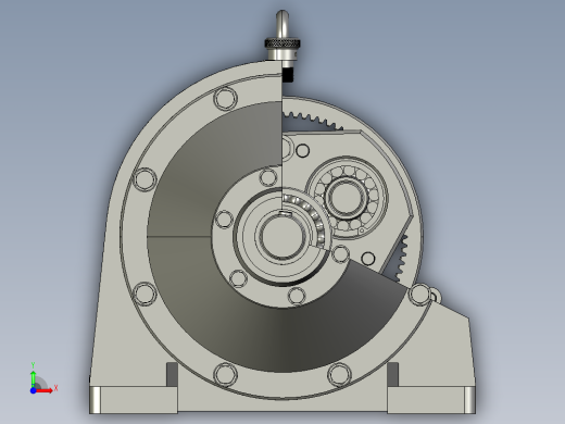 一款行星齿轮的SW3D模型前视缩略图