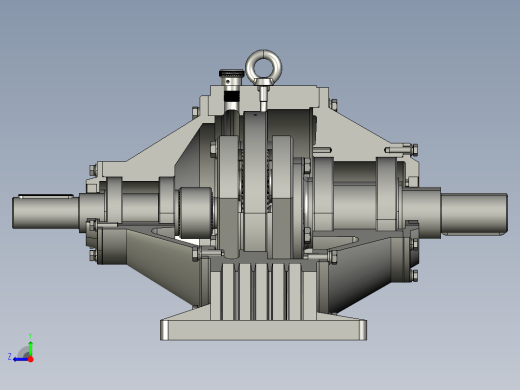 一款行星齿轮的SW3D模型右视缩略图