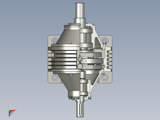 一款行星齿轮的SW3D模型俯视缩略图