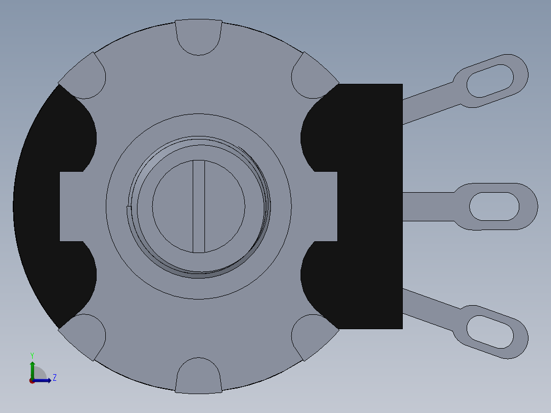 开关选择器设计左视图