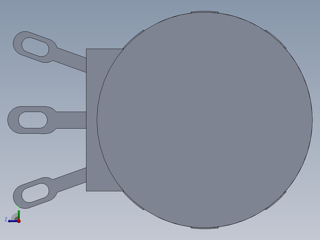 开关选择器设计右视图
