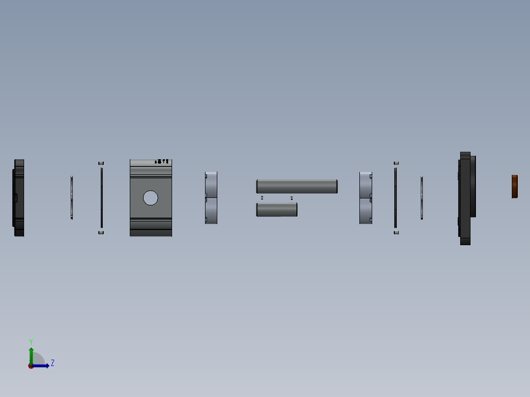 气动隔膜泵左视图