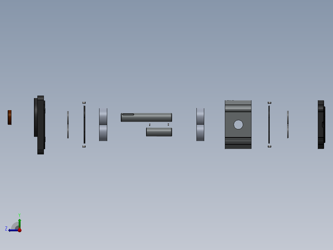 气动隔膜泵右视图