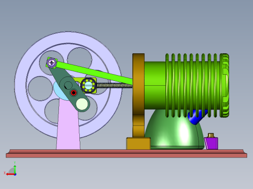 外燃机微型发电机引擎后视缩略图