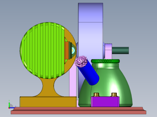 外燃机微型发电机引擎左视缩略图