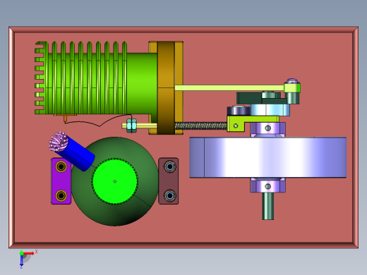 外燃机微型发电机引擎俯视缩略图