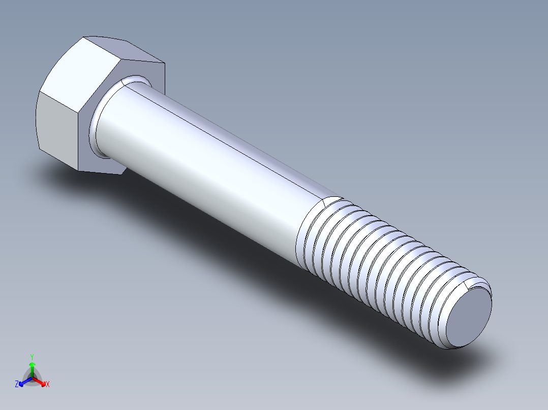 UNC 六角螺栓-Hex Bolt 0.500-13 x 3
