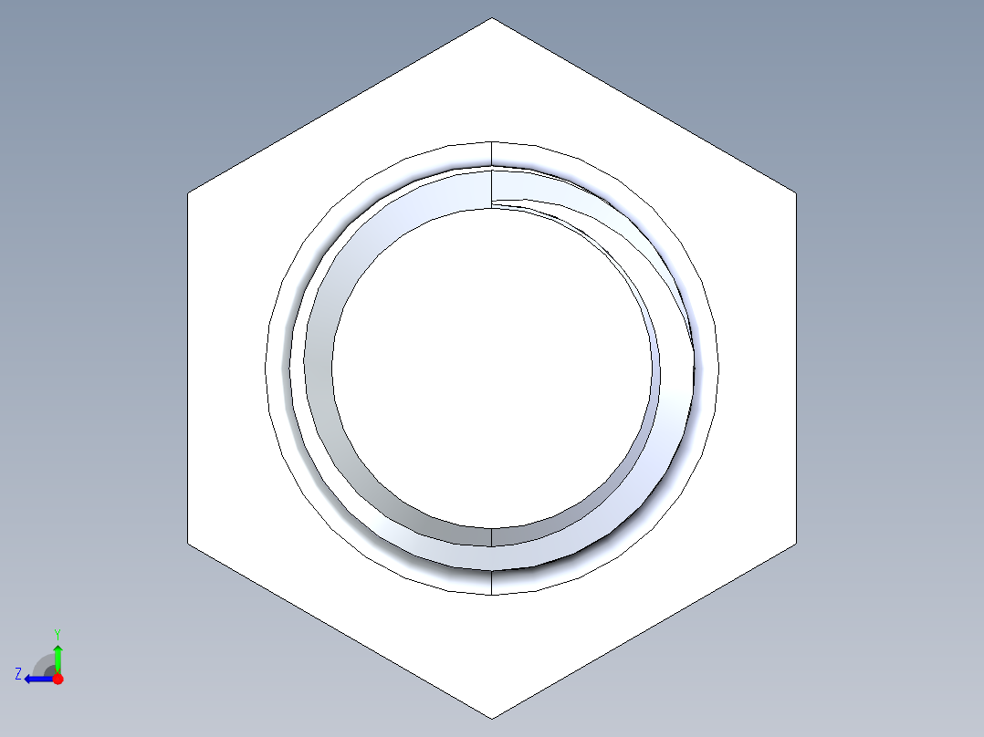 UNC 六角螺栓-Hex Bolt 0.500-13 x 3右视图