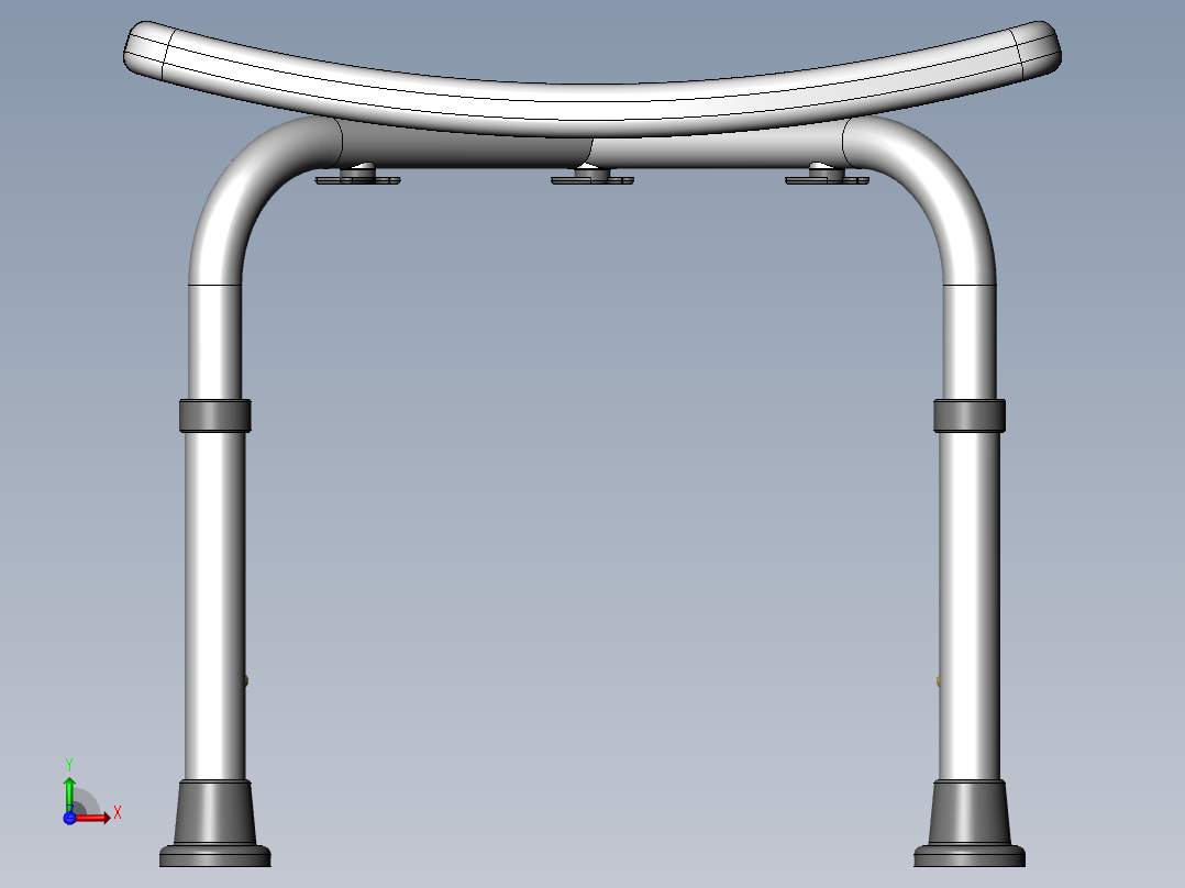 伸缩座椅前视图