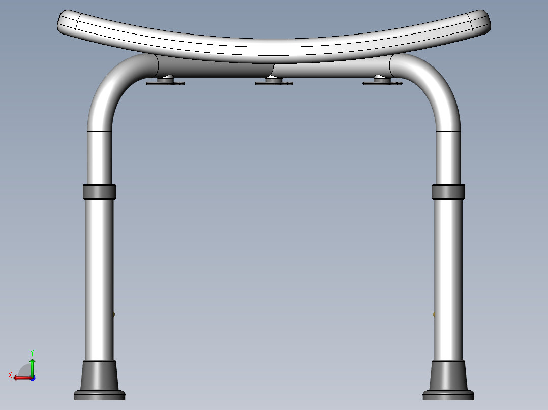 伸缩座椅后视图