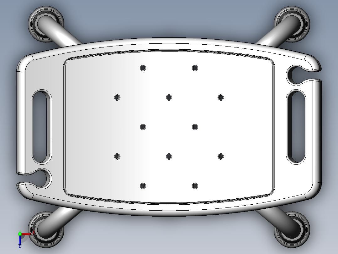 伸缩座椅俯视图