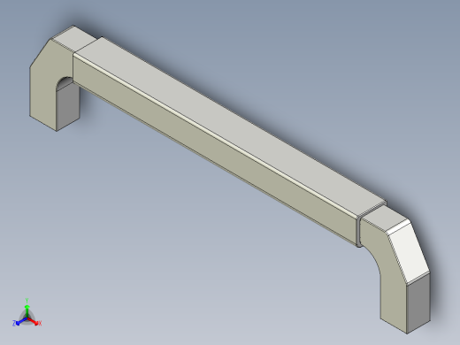 取手(鋁合金)(B)AS-3D多系列多零件图纸模型
