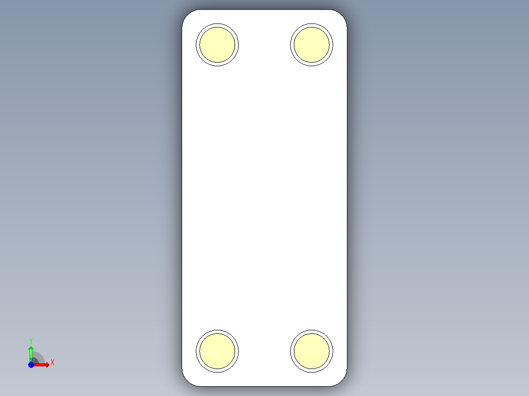 钎焊式换热器前视图