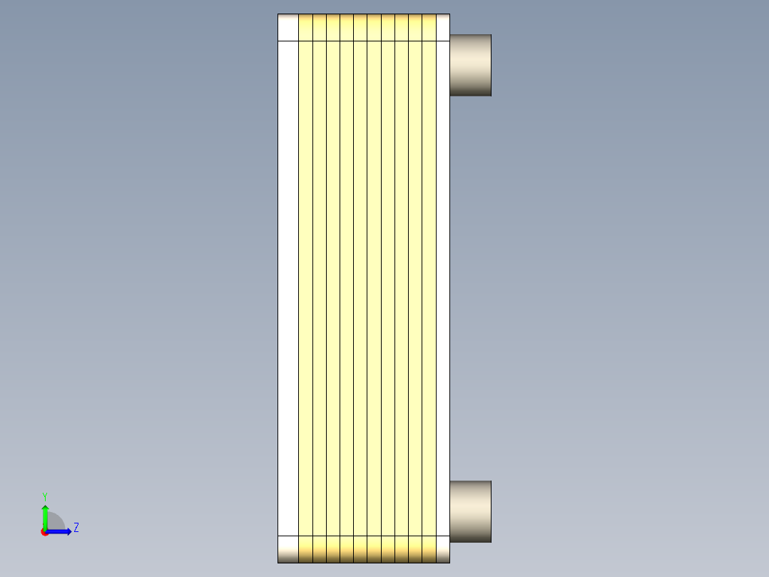 钎焊式换热器左视图