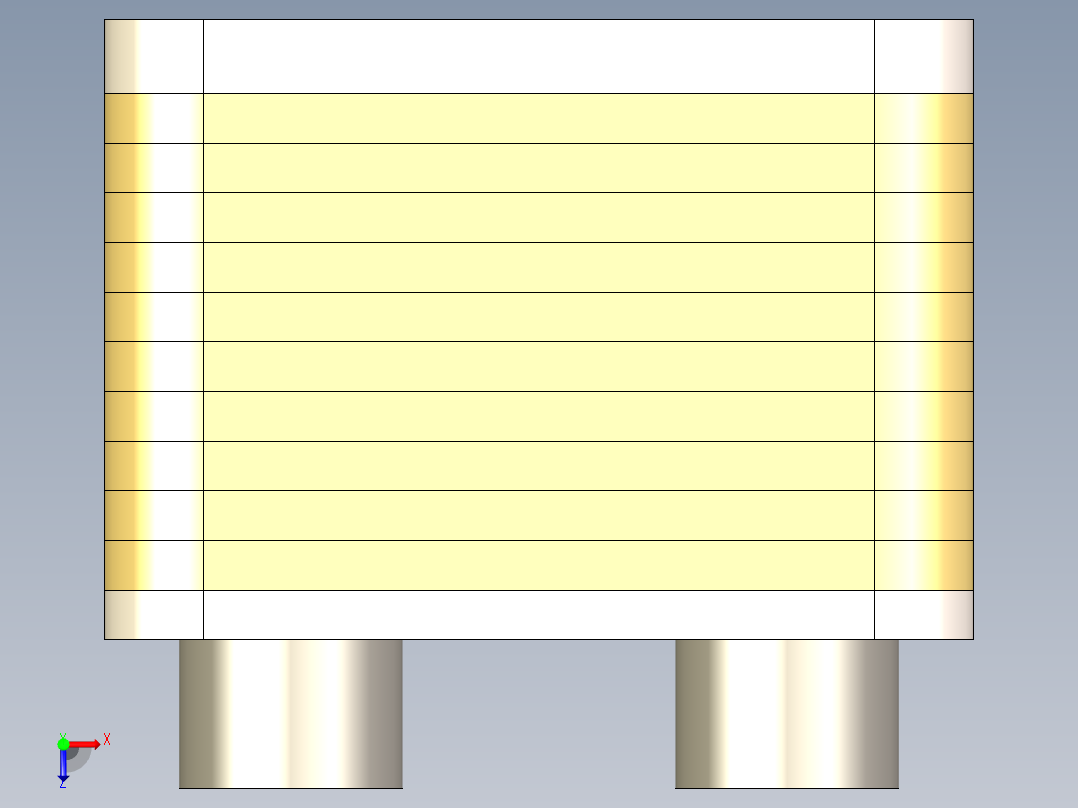 钎焊式换热器俯视图