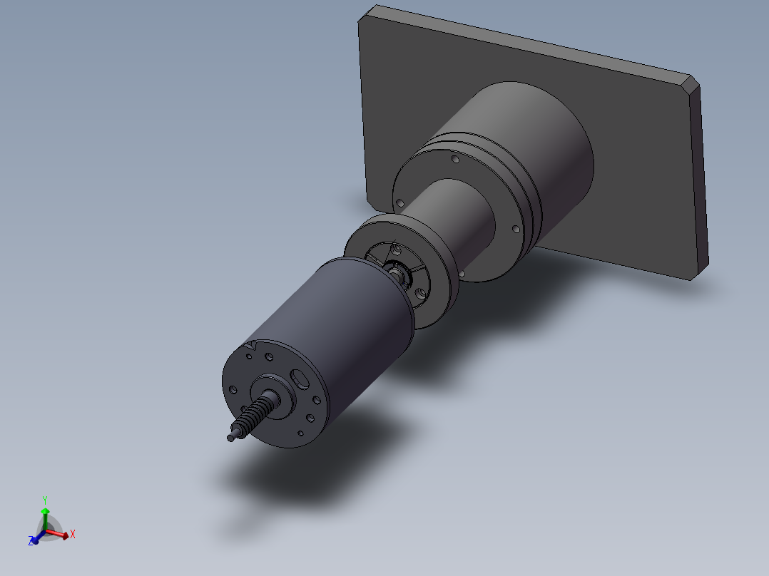 马达轴心刹車片涂油机构_含涡杆轴心马达