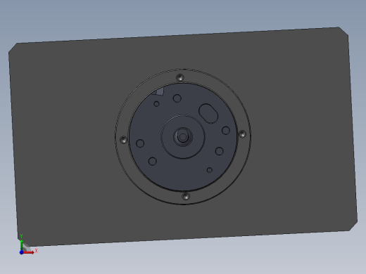 马达轴心刹車片涂油机构_含涡杆轴心马达前视缩略图