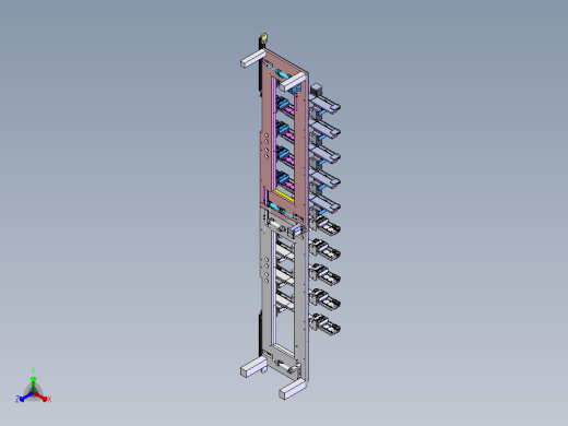 全自动多头高效点胶组装机正等轴测缩略图