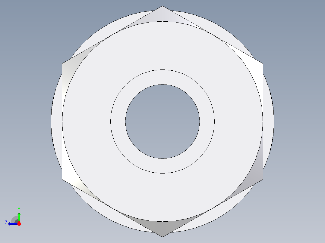 卡套式工业通用硬管接头EO_Weld_bulkhead_fitting_ESV14ZS右视图