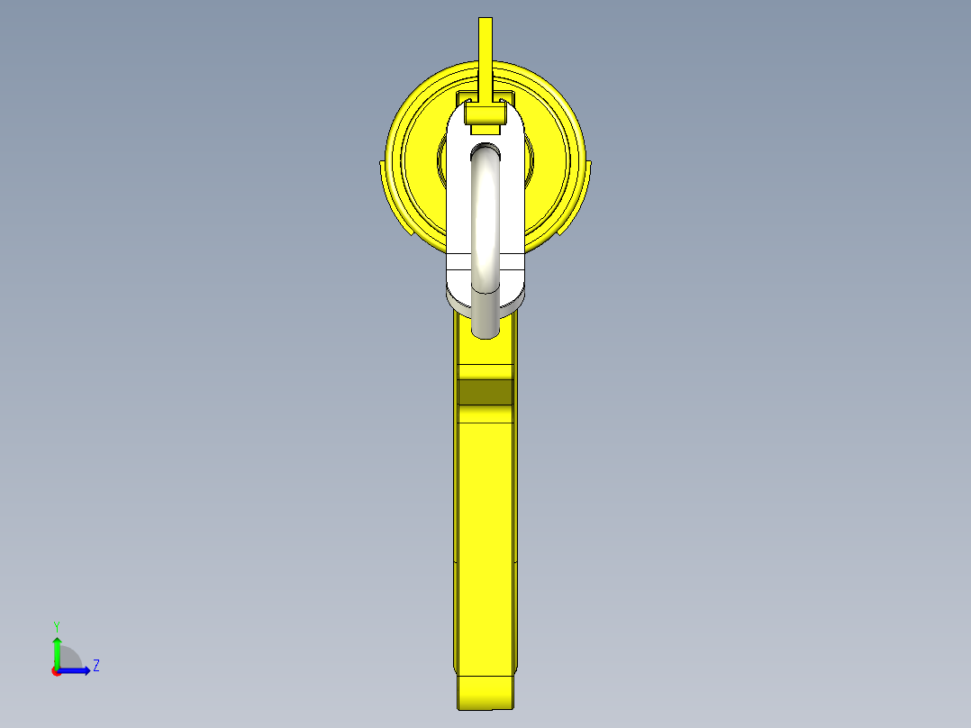 手动打胶枪左视图