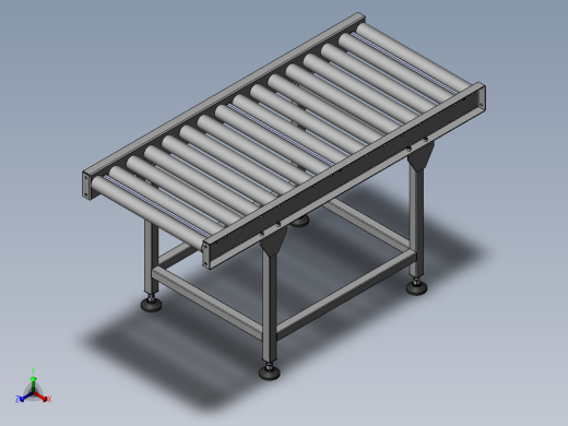 滚筒输送机 (13)正等轴测缩略图