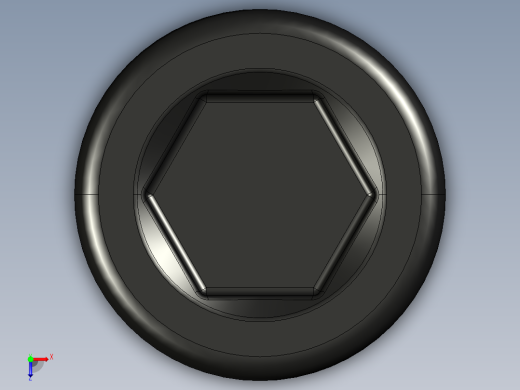 紧固件-STEP 0.3125 Socked Head俯视缩略图