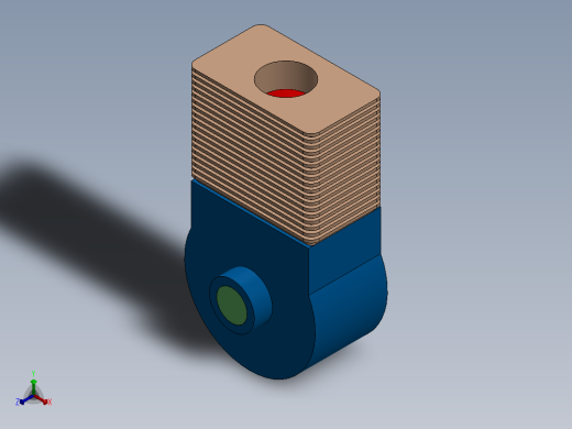 空气压缩机正等轴测缩略图