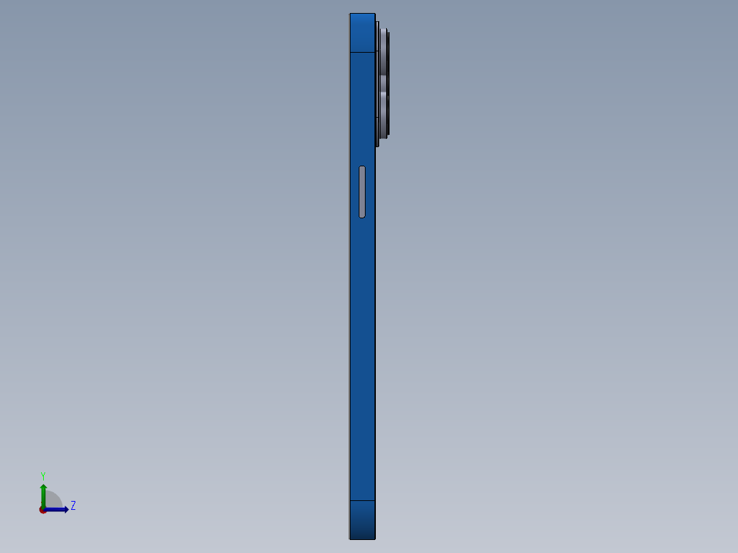 Phone模型设计左视图