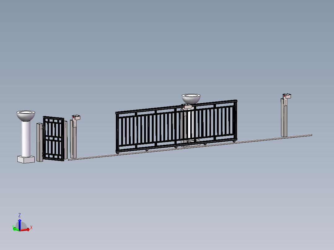 别墅院子电动大门