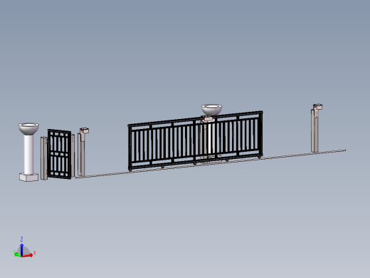 别墅院子电动大门