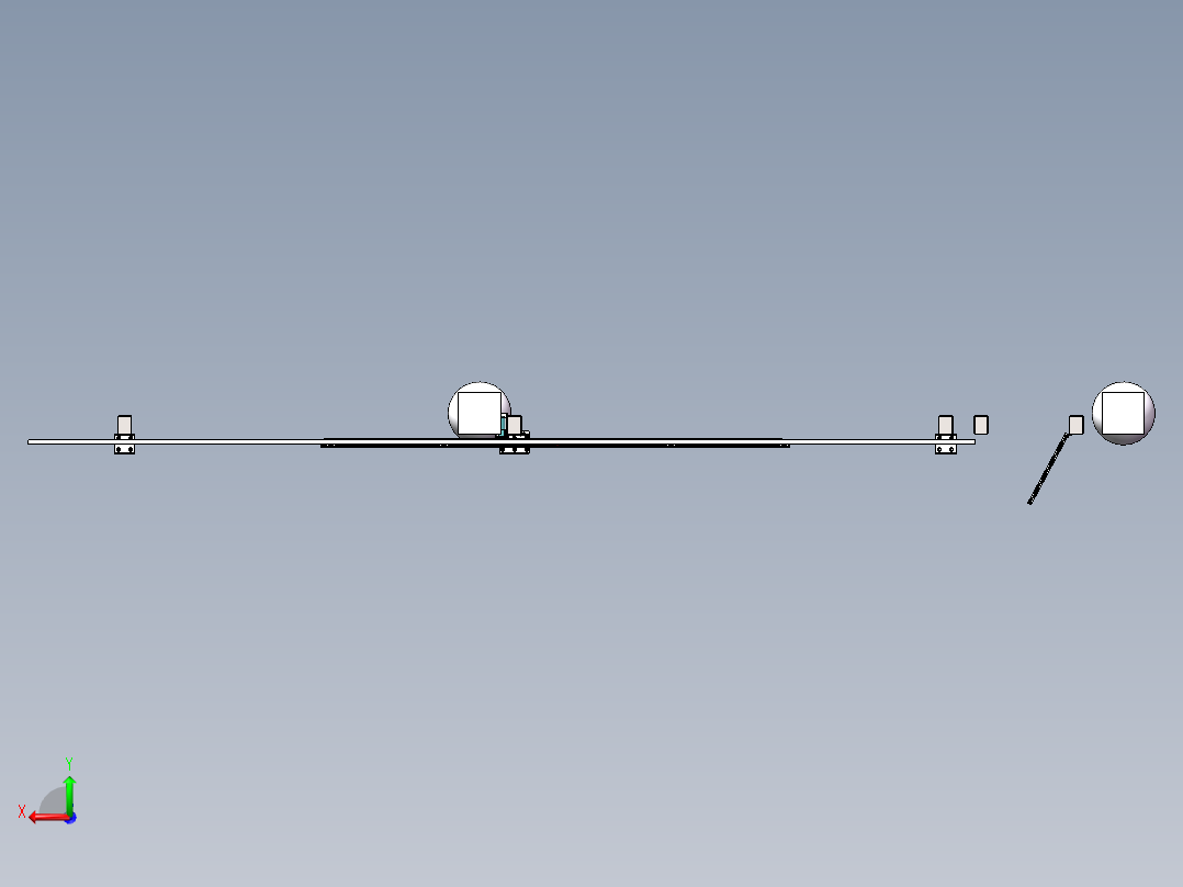 别墅院子电动大门后视图