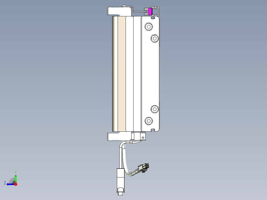 威洛博VL系列直线电机模组-VL22H1-S2900右视图