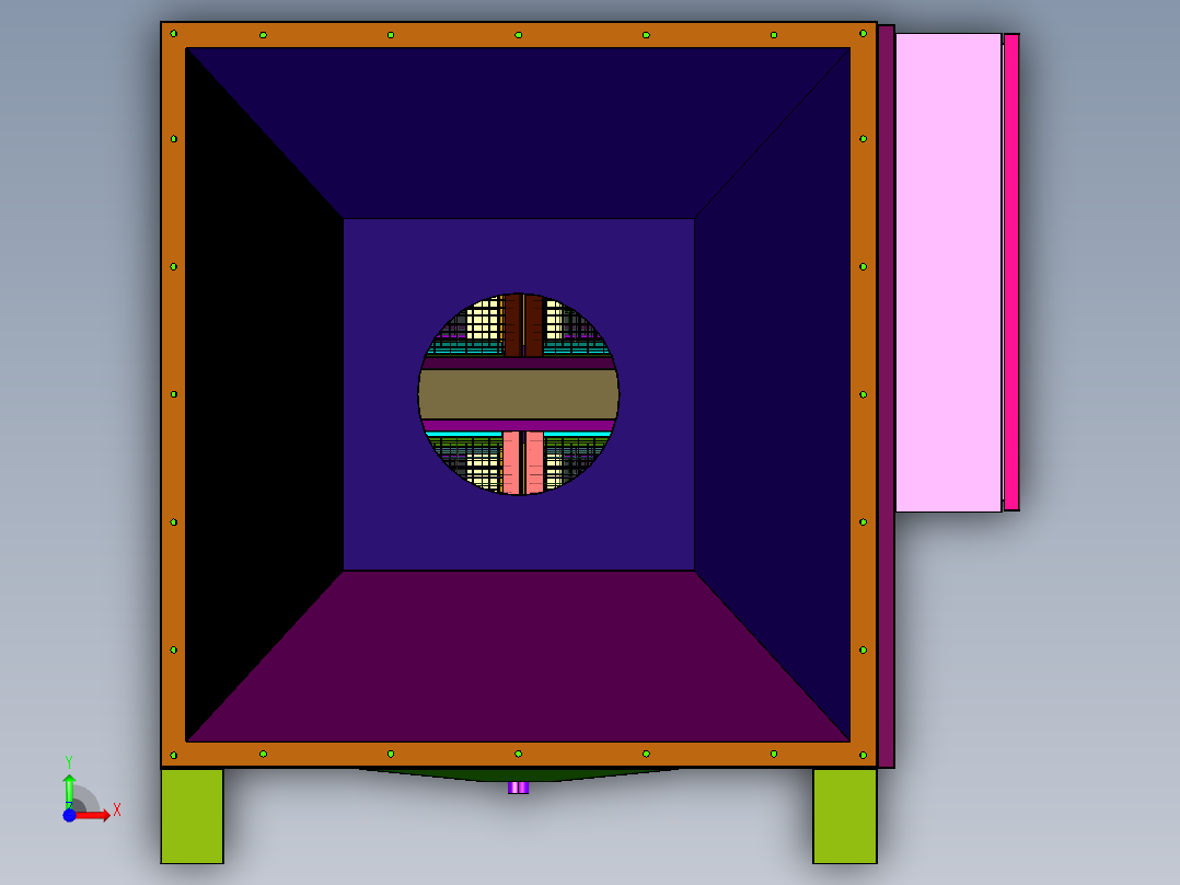 冷镦机热处理静电式油雾机前视图