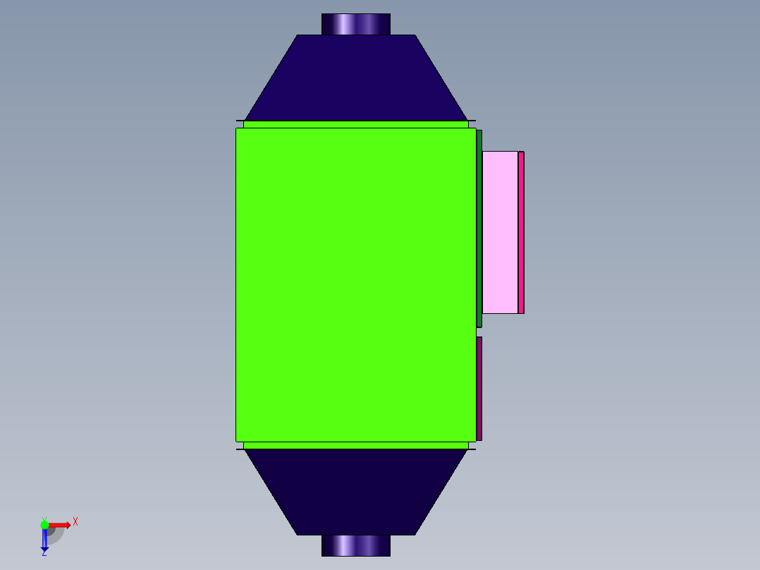 冷镦机热处理静电式油雾机俯视图