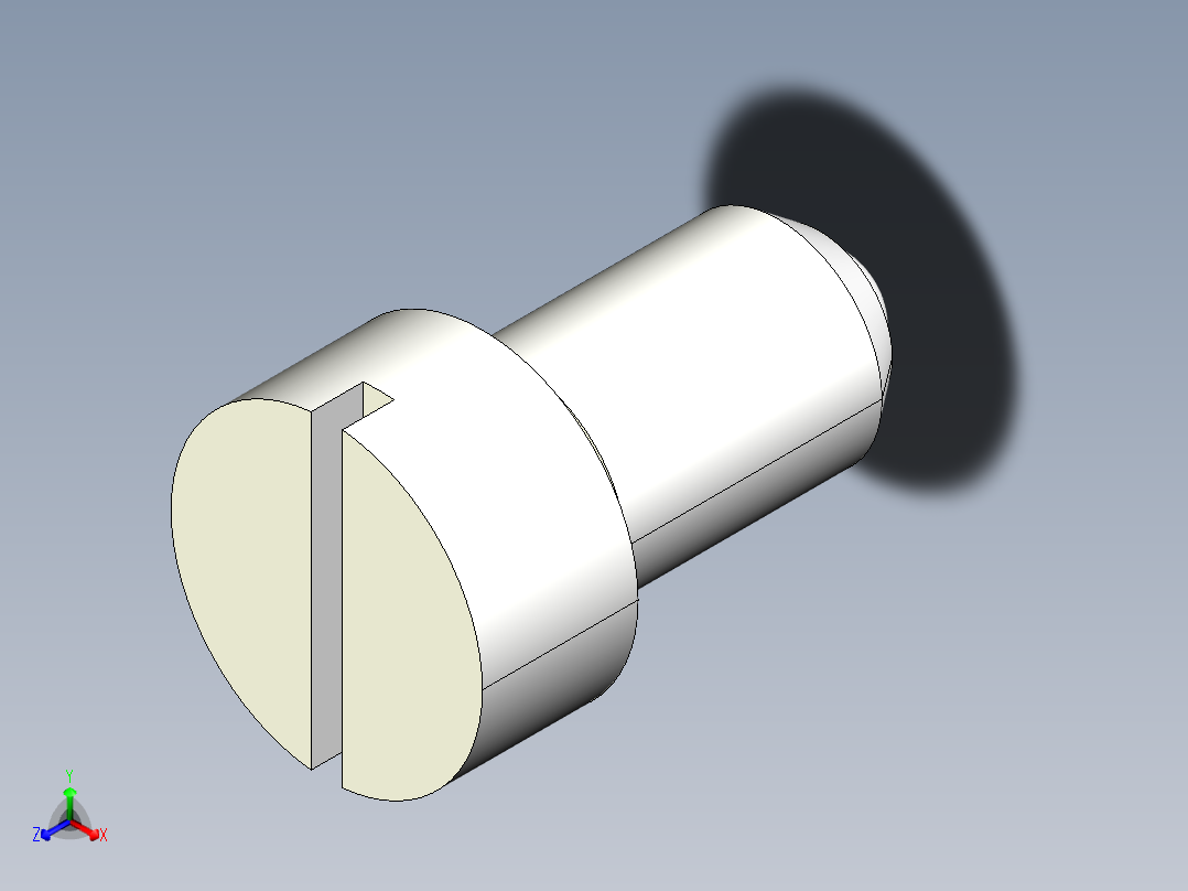 定位珠(輕荷重)(一字型)(B)2205多系列多零件图纸模型主视图