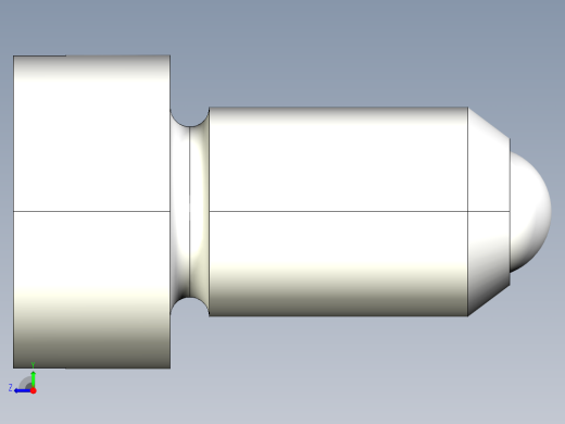 定位珠(輕荷重)(一字型)(B)2205多系列多零件图纸模型右视缩略图